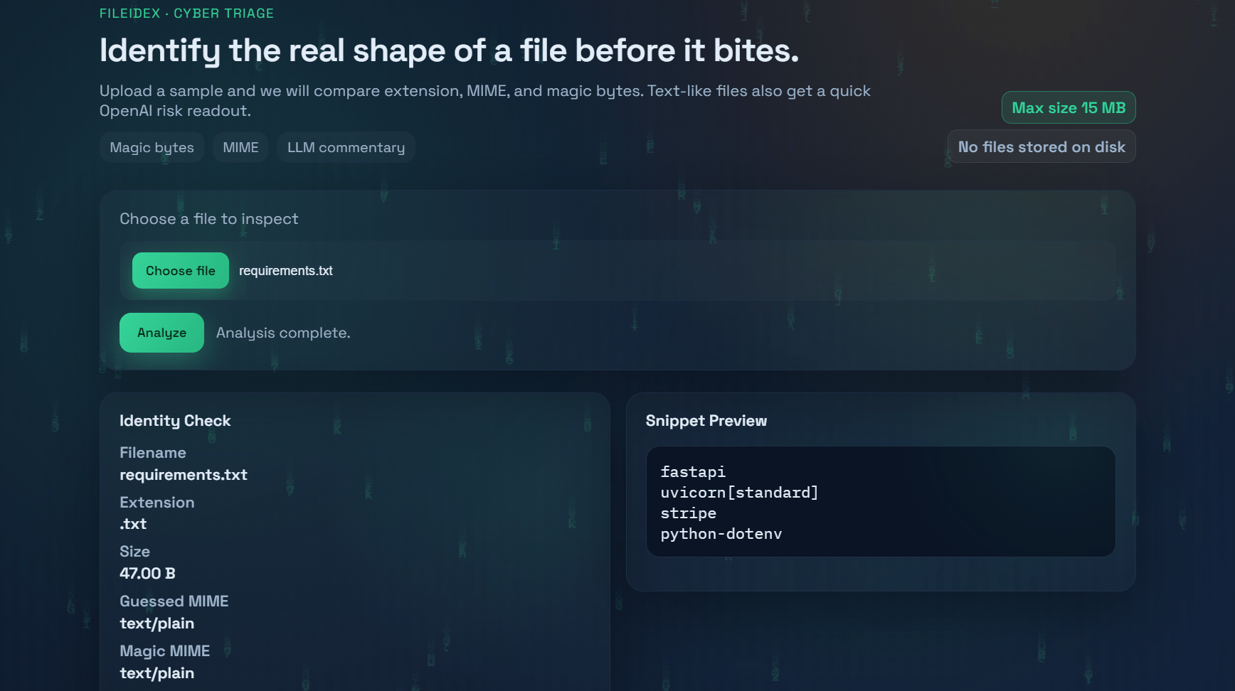 FileIDex · Cyber Triage