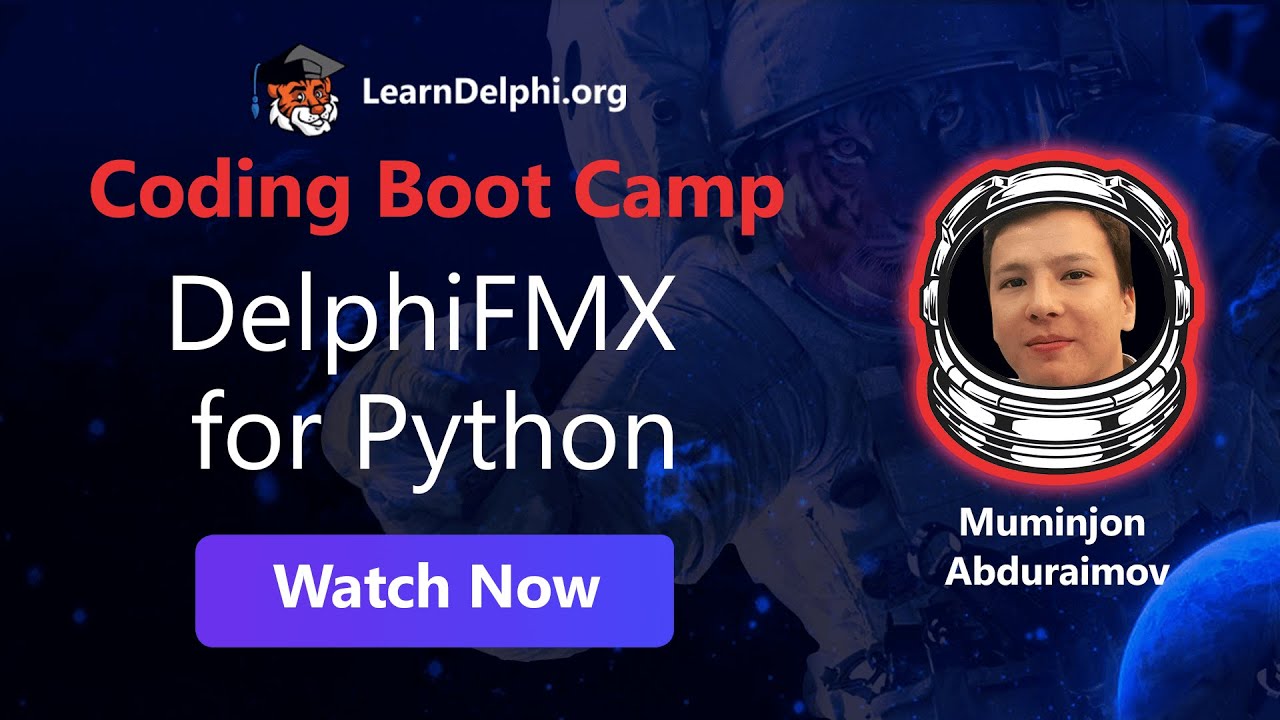 DelphiFMX for Python Coding Bootcamp Speech